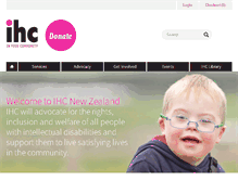 Tablet Screenshot of ihc.org.nz